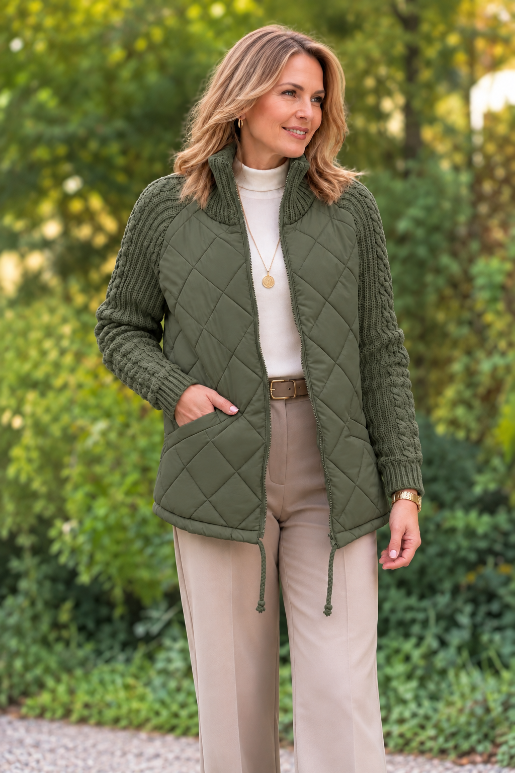 Veste Diane – Matelassée & Maille