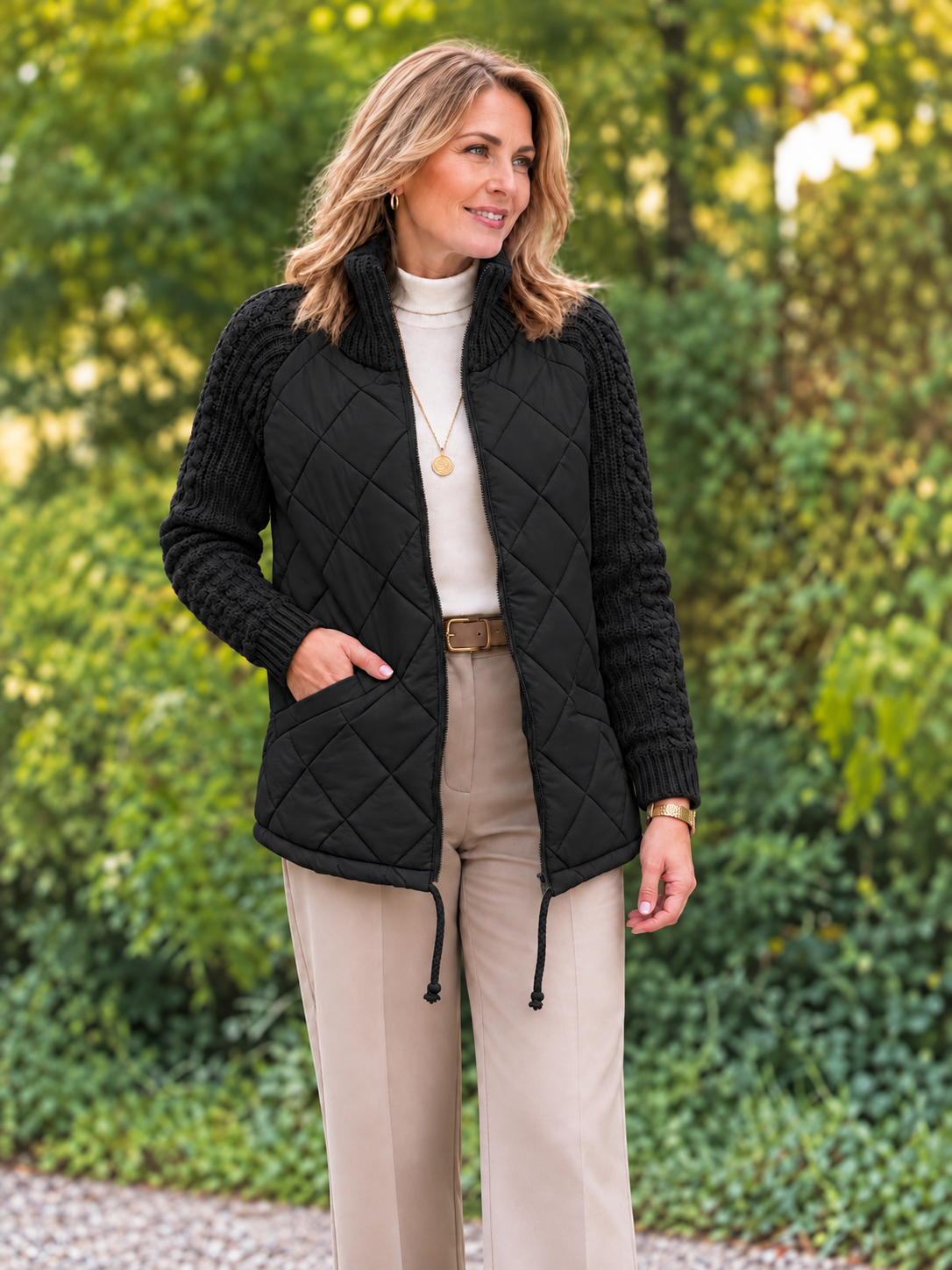 Veste Diane – Matelassée & Maille