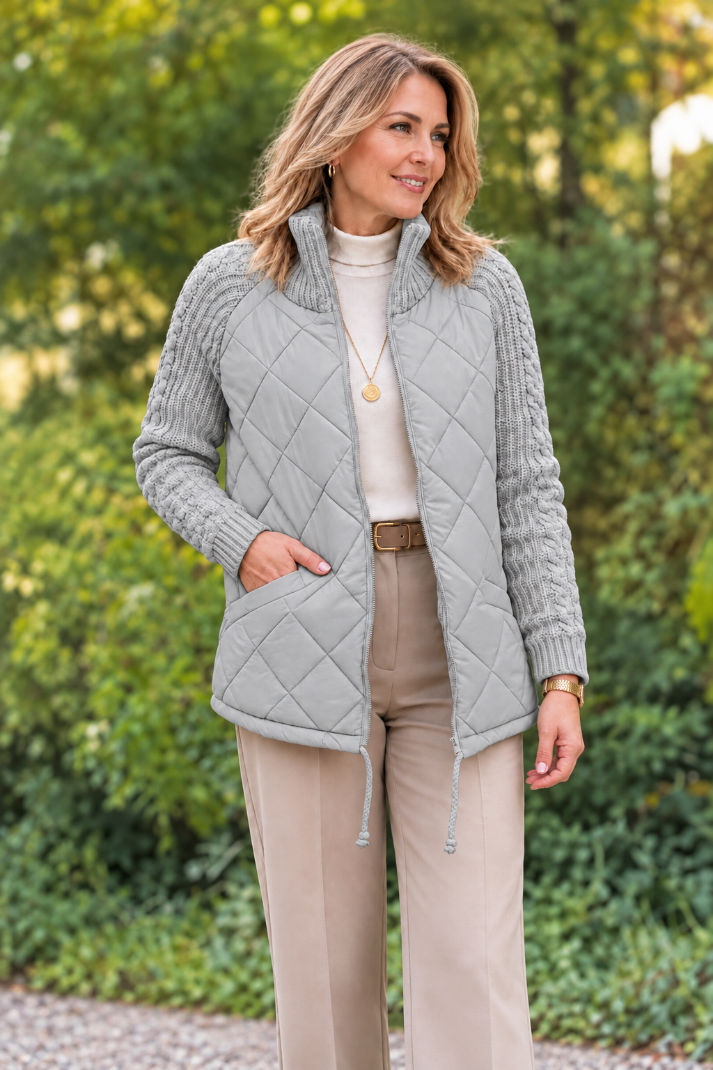 Veste Diane – Matelassée & Maille